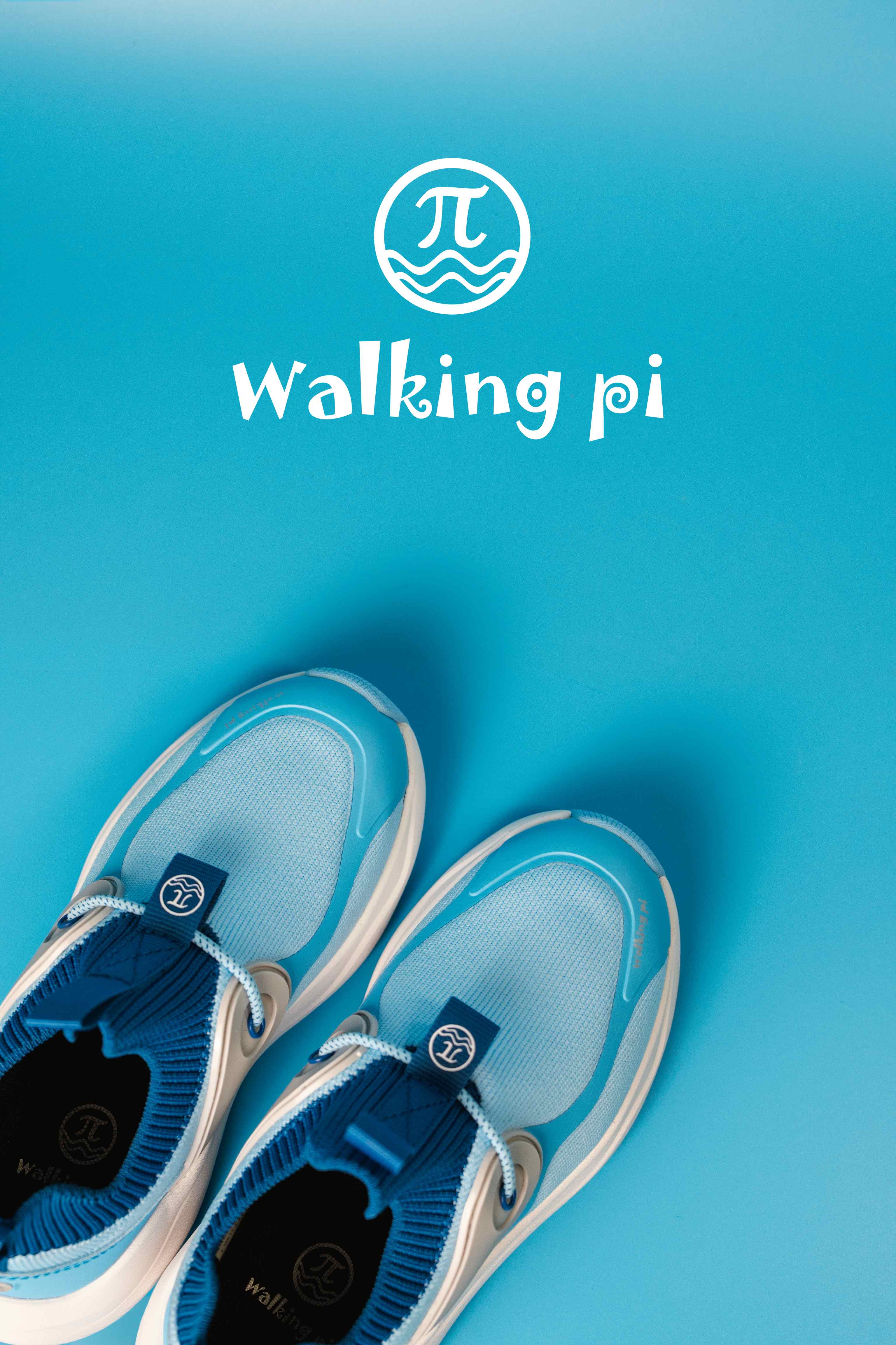 Walking Pi Blue Waterproof Sneakers